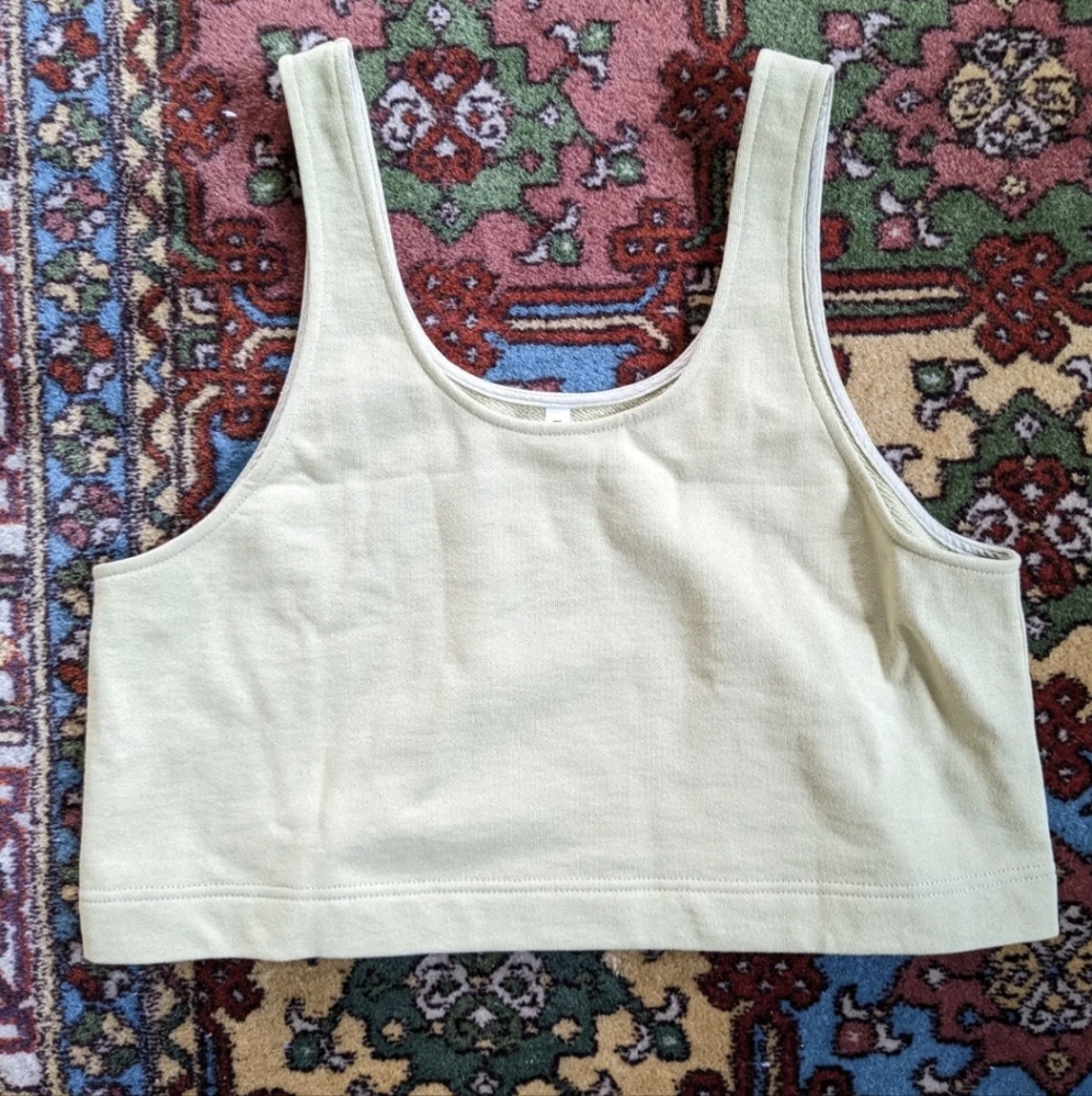 Ilana Kohn Edie Crop Tank Light Green